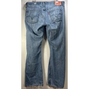 Levis 514 Slim Straight Leg Mens‎ Jeans W36 L30 Medium Wash Distressed Denim